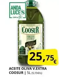 Supermercados MAS Coosur - aceite oliva v.extra oferta