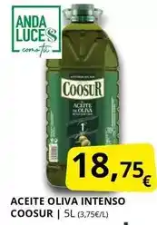 Supermercados MAS Coosur - aceite oliva intenso oferta