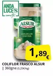 Supermercados MAS Alsur - coliflor frasco oferta