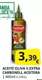Supermercados MAS Carbonell - aceite oliva v.extra aceitera oferta
