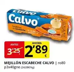 Supermercados MAS Calvo - mejillón escabeche oferta