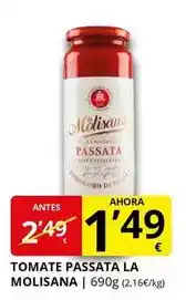 Supermercados MAS La molisana - tomate passata oferta