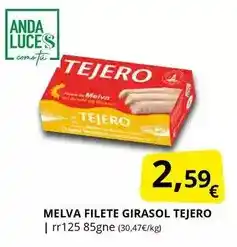 Supermercados MAS Tejero - melva filete girasol oferta
