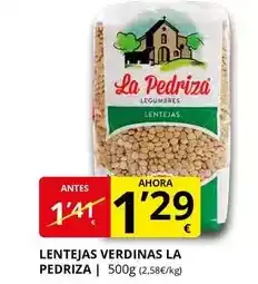 Supermercados MAS La pedriza - lentejas verdinas oferta