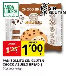 Supermercados MAS Anda - pan bollito sin gluten choco abuelo bread oferta
