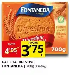Supermercados MAS Fontaneda - galleta digestive oferta