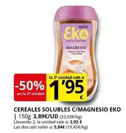 Supermercados MAS Eko - cereales solubles c/magneso oferta