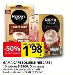 Supermercados MAS Nescafé - cafè soluble nescafe oferta