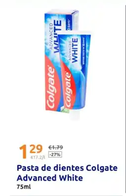 Action COLGATE Pasta de dientes Advanced White oferta