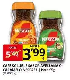 Supermercados MAS Nescafé - café soluble sabor avellana o caramelo oferta