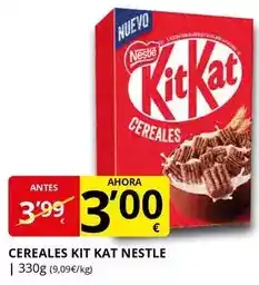 Supermercados MAS Nestlé - cereales kit kat oferta
