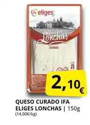 Supermercados MAS Ifa eliges - queso curado oferta