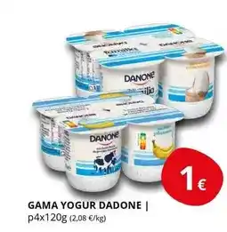 Supermercados MAS Danone - gama yogur oferta