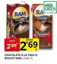 Supermercados MAS Ram - chocolate a la taza o biscuit oferta
