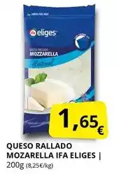Supermercados MAS Ifa eliges - queso rallado mozarella oferta