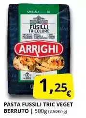 Supermercados MAS Pasta fussili tric veget berruto oferta