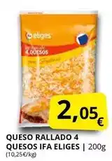Supermercados MAS Ifa eliges - queso rallado 4 quesos oferta