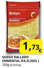 Supermercados MAS Ifa eliges - queso rallado emmental oferta