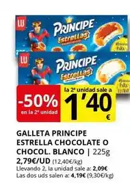 Supermercados MAS Príncipe - galleta estrella chocolate o chocol. blanco oferta
