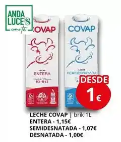 Supermercados MAS Covap - leche oferta