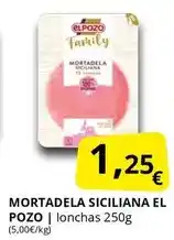Supermercados MAS Elpozo - mortadela siciliana oferta