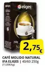 Supermercados MAS Ifa eliges - cafe molido natural oferta