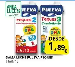 Supermercados MAS Puleva - gama leche peques oferta