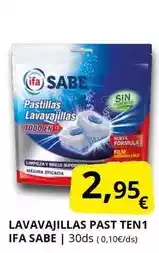 Supermercados MAS Ifa sabe - lavavajillas past ten 1 oferta