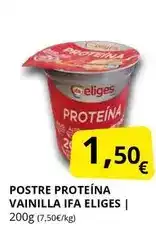 Supermercados MAS Ifa eliges - postre proteina vainilla ifa oferta