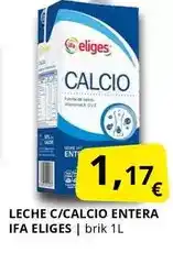 Supermercados MAS Ifa eliges - leche c/calcio entera oferta