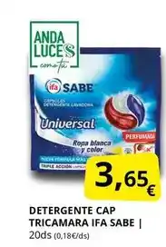 Supermercados MAS Ifa sabe - detergente cap tricamara oferta