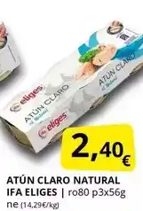 Supermercados MAS Ifa eliges - atun claro natural oferta