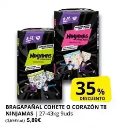 Supermercados MAS Ninjamas - bragapanal cohete o corazon t8 oferta