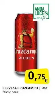 Supermercados MAS Cruzcampo - cerveza oferta