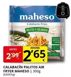 Supermercados MAS Maheso - calabacín palitos air fryer oferta