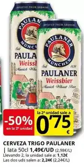 Supermercados MAS Weiss - cerveza oferta