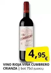 Supermercados MAS Viña cumbrero - vino rioja oferta