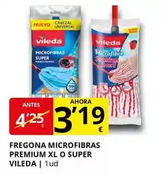 Supermercados MAS Vileda - fregona microfibras premium xl o super oferta