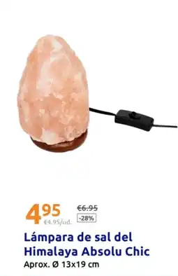 Action Lámpara de sal del Himalaya Absolu Chic oferta