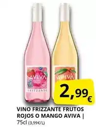 Supermercados MAS Aviva - vino frizzante frutos rojos o mango oferta
