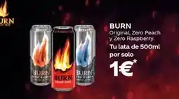 Supermercados MAS Burn - original, zero peach y zero raspberry, tu lata de 500ml oferta