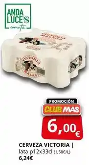 Supermercados MAS Victoria - cerveza oferta