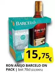 Supermercados MAS Barceló - ron anejo on oferta