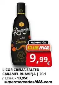 Supermercados MAS Ruavieja - licor crema salted caramel oferta