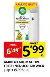 Supermercados MAS Nenuco - ambientador active fresh air wick oferta