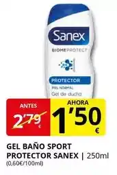 Supermercados MAS Sanex - gel bano sport protector oferta
