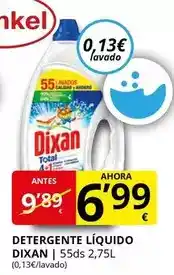 Supermercados MAS Dixan - detergente liquido oferta