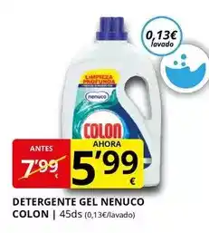 Supermercados MAS Nenuco - detergente gel oferta