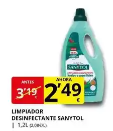 Supermercados MAS Sanytol - limpiador desinfectante oferta