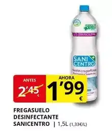 Supermercados MAS Sanicentro - fregasuelo desinfectante oferta
